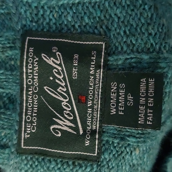 Woolrich Women's Small SweaterGreen - Picture 6 of 7